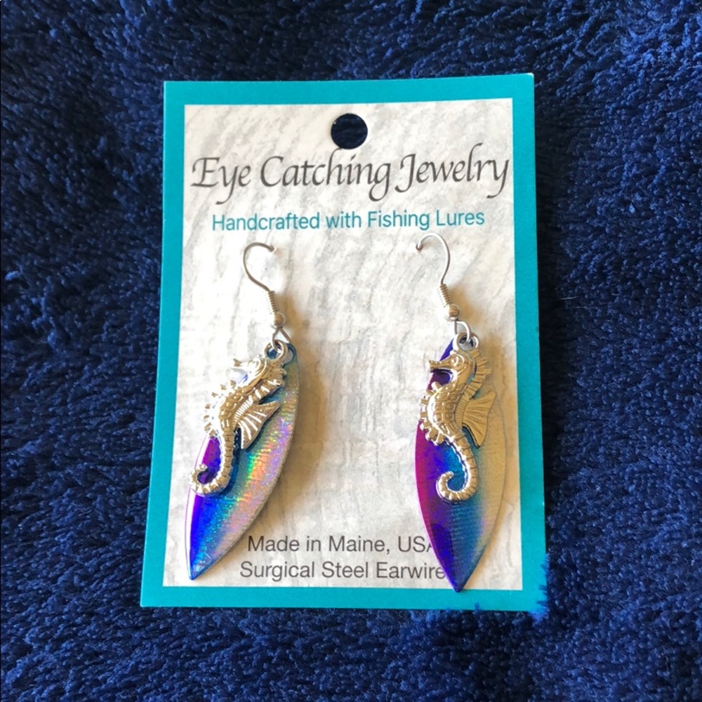 SeaHorse dangle earrings NWT